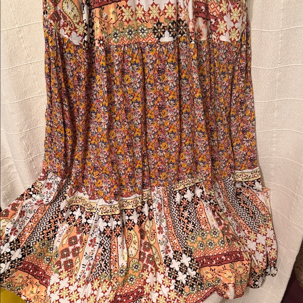 LAST CHANCE TODAY Easel Multicolor Boho Maxi Dress - Picture 6 of 7